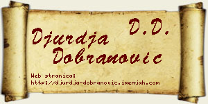 Đurđa Dobranović vizit kartica
